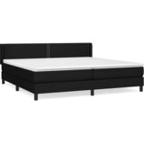  s oprugama i madracem crni 200x200 cm od tkanine | shoptok.hr