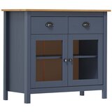 The Living Store Komoda Hill siva 90x40x80 cm trdna borovina - Komoda, (21503369) Cene