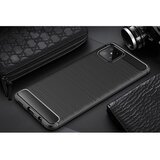 Techsuit Carbon Silicone ovitek za Honor X8 - črn | Shoptok.si