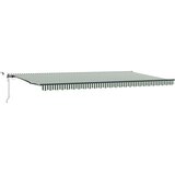  Tkanina za tende s Zelena i bijela 600 × 300 cm Poliester | shoptok.hr