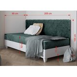 Molarem Home Dječji tapecirani krevet LAGOS II - 200x90 cm - Madrac s Bonnell oprugama | shoptok.hr