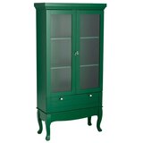 Ellos Home Zelena stenska vitrina iz MDF plošč 85x170,5x35 cm Prato – Cene