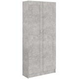 Ormarić za knjige boja betona 82,5 x 30,5 x 185,5 cm drveni | shoptok.hr