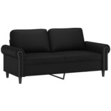 Maison Chic Dvosed kavč - Sofa - Kanape črna 140 cm umetno usnje, (21727400) Cene