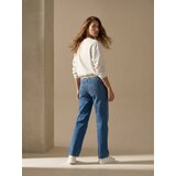 Sinsay Wide straight leg traper hlače s efektom ispranosti | shoptok.hr