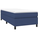  Krevet s oprugama i madracem plavi 90 x 200 cm od tkanine | shoptok.hr