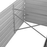  Povišena vrtna gredica antracit 240x80x77 cm pocinčani čelik | shoptok.hr