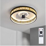 Brilagi LED prigušiva plafonski ventilator LED/34W/230V 50 cm crna/zlatna + daljinski upravljač Cene