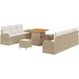  Set od 10 komada vrtne sofe s jastučićima bež poli ratan akacija 2-sjedna vrtna sofa s jastučićima bež poli ratan Set od 3 kom | shoptok.hr