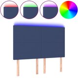  LED uzglavlje plavo 144x5x118/128 cm od tkanine | shoptok.hr