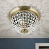 Orion dlu 1840/35 - kristalna plafonska lampa plafond 3xE27/40W/230V prečnik 35 cm bronza | Eponuda.com
