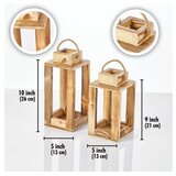Conceptum Hypnose Set svećnjaka Double Lantern, Drveni, 30x25 cm | Eponuda.com