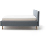 Meise Möbel Modra/siva oblazinjena postelja brez letvenega dna 120x200 cm Mattis – | Shoptok.si