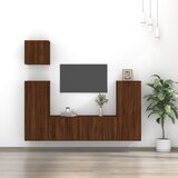  5-dijelni set TV ormarića boja smeđeg hrasta konstruirano drvo | shoptok.hr
