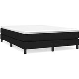  Box spring postelja z vzmetnico črna 160x200 cm blago, (20725783) | Shoptok.si