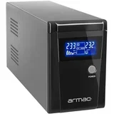 UPS OFFICE LINE-INT 2X SCHUKO O/650F/LCD, (5000401103)
