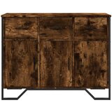  Komoda boja dimljenog hrasta 97x32,5x74,5 cm konstruirano drvo | shoptok.hr