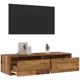 TV ormarići s LED svjetlima 2 kom boja drva 100X35 5x25 cm | shoptok.hr