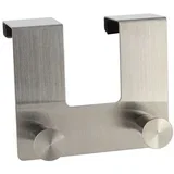 Vješalica za vrata, 2 Kukice, Siva