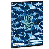 Ars Una Lord of the Deep zvezek s motivom morskega psa, gladke strani, A/5 | Shoptok.si