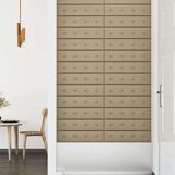  Zidne ploče od umjetne kože 12 kom cappuccino 60 x 15cm 1 08 m² | shoptok.hr