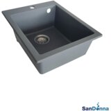 Sandonna Granitna sudopera VESTA 40x50cm Siva grafit | ePonuda.com