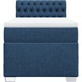  Krevet s oprugama i madracem plavi 100 x 200 cm od tkanine | shoptok.hr