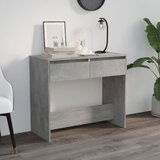 Maison Chic konzolna miza - miza ob steni betonsko siva 89x41x76,5 cm jeklo, (21785876) | Shoptok.si