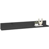  Zidne police 2 kom sive 80 x 11 x 9 cm od masivne borovine | Eponuda.com
