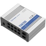 Teltonika stikalo Giga 8-port 8x PoE 2xSFP 240W DIN Mini TSW200000010, (21209421) Cene