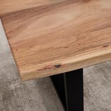 Bessagi Home klubska miza nando, barva akacije, 120x70 | Shoptok.si