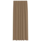 Voile zavjese s džepovima za šipke 2 kom svijetlosmeđe Smeđa 140 x 245 cm | Shoptok.si