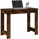 vidaXL Pisalna miza dimljeni hrast 100x45x75 cm inženirski les Cene