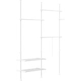 SoBuy Stoječi obešalnik Bela 145x42.4x227cm Funkcionalen FRG34-II-W, (5000092558) | Shoptok.si