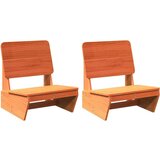  Vrtne stolice 2 kom voštano smeđe 60x64x70 5 cm borovine | shoptok.hr