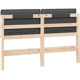  Tapecirani uzglavlje s uzglavljem Prirodna i tamno siva 120 cm | shoptok.hr