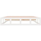  Okvir za krevet bijeli 135x190 cm bračni od masivnog drva | shoptok.hr