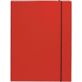 Optima Mapa kartonska s gumicom lak A4/3 cm crvena 22491 | shoptok.hr