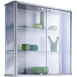 eurokraft pro Dizajnerska stenska vitrina, VxŠxG 800 x 820 x 250 mm, z NN osvetlitvijo | Shoptok.si