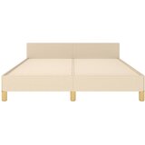  Okvir za krevet bez madraca krem 140 x 190 cm od tkanine | shoptok.hr