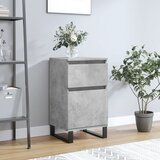  Komoda siva boja betona 40 x 35 x 70 cm od konstruiranog drva | Eponuda.com