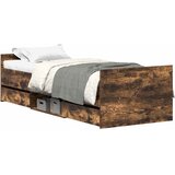  Okvir kreveta s uzglavljem i podnožjem boja hrasta 90x190 cm | shoptok.hr