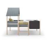 Marckeric Zeleni dječji krevet od masivnog bora u obliku kućice/podignuti 90x190 cm Mint – | shoptok.hr