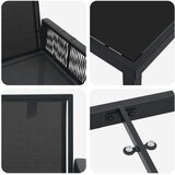  Vrtni set za objed 19 kom. Crna poliratan | shoptok.hr