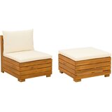  Set lounge namještaja za vrt 2 Komad Smeđa Čvrsto drvo akacije | shoptok.hr