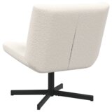 vidaXL Naslonjač Krem Tkanina Srednji Ergonomski Naslonjač Kvadratni | shoptok.hr