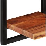  Zidne police 2 kom 25 x 25 x 75 cm masivni bagrem i čelik | shoptok.hr