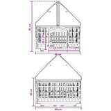  4-panelni ogradni igralište za pse s krovom 63 x 63 x 67 cm | Shoptok.si