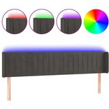  Posteljno vzglavje temno sivo 203x16x78/88 cm žamet, (20738850) | Shoptok.si