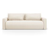 Cosmopolitan Design Bež žametna raztegljiva sedežna garnitura s prostorom za shranjevanje 238 cm Belfast – | Shoptok.si